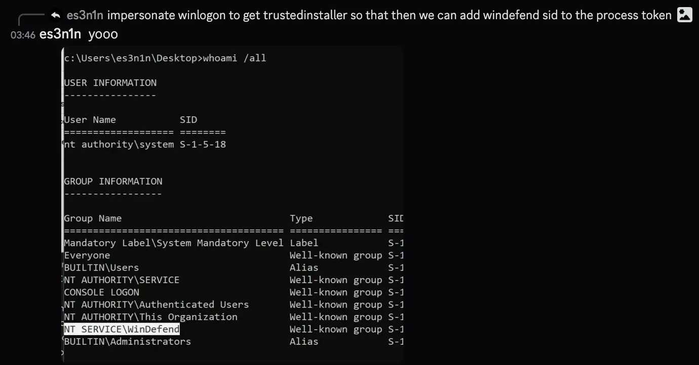 impersonated_windefend
